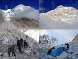 8 7 Makalu From Barun Glacier Trail To Makalu Sandy Camp, Palde Creating Camp Near Makalu Sandy Camp